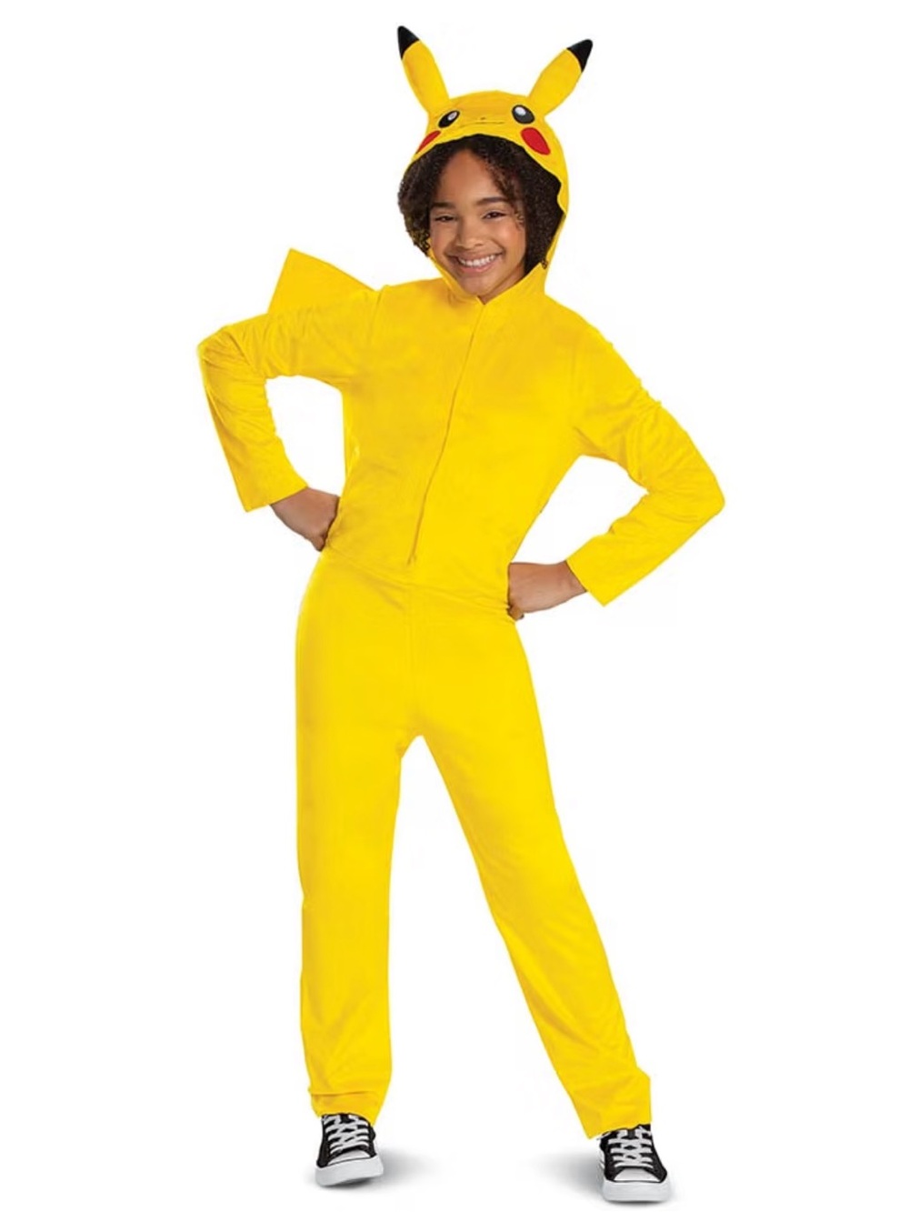 NWOT Pokemon Pikachu Hoodie Jumpsuit Cosplay Halloween Costume